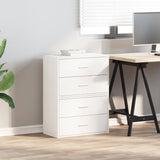 Vidaxl kasten met 4 lades 2 st 60x31x40 cm bewerkt hout wit