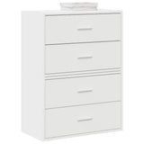 Vidaxl kasten met 4 lades 2 st 60x31x40 cm bewerkt hout wit