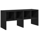 Vidaxl Shoe Rack Cillable 89.5x30x40 cm de roble negro coloreado