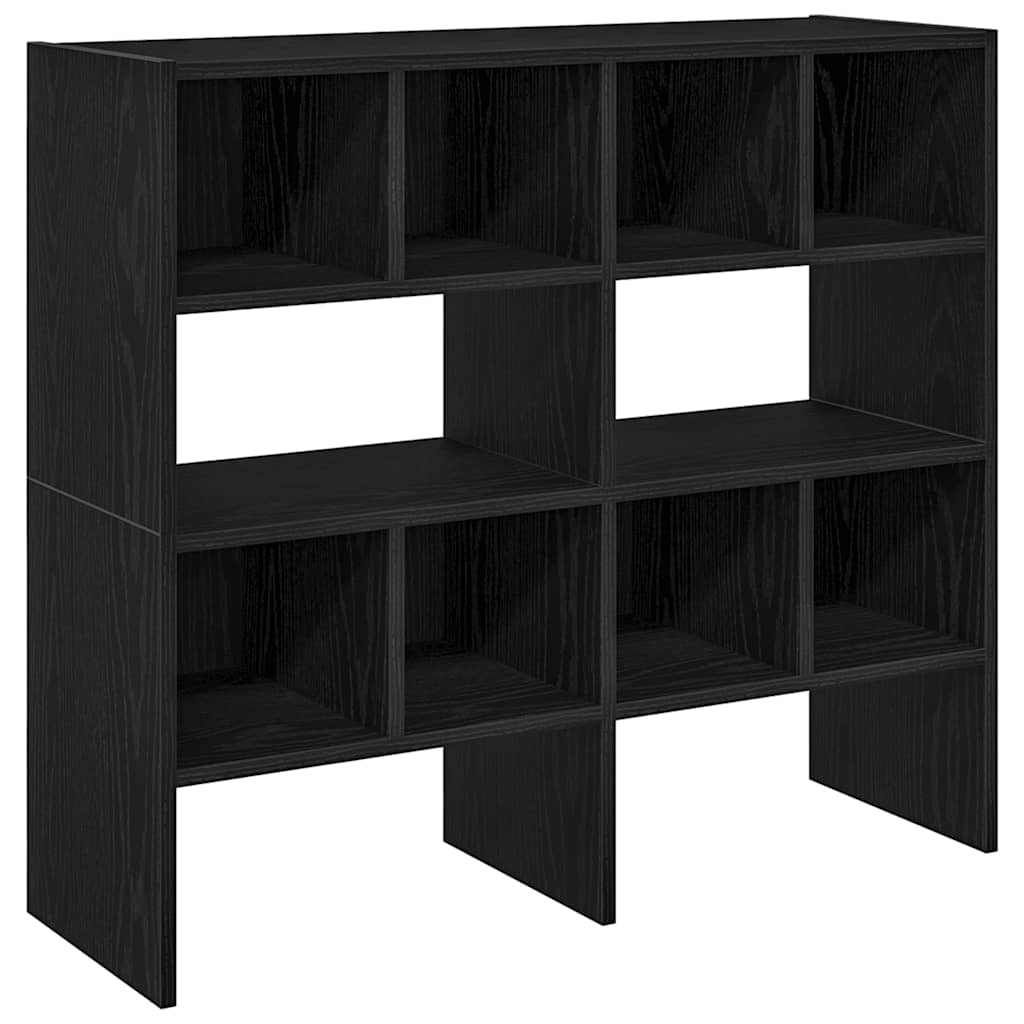 Spacchi di scarpe Vidaxl 2 Stackable 89.5x30x40 cm Oak nero colorato