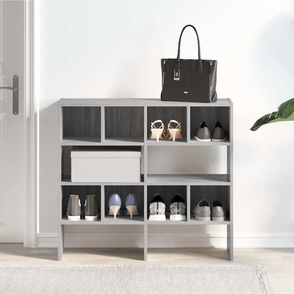 Vidaxl Schong Racken 2 st Stackable 89.5x30X40 cm Grey Sonoma Oaka