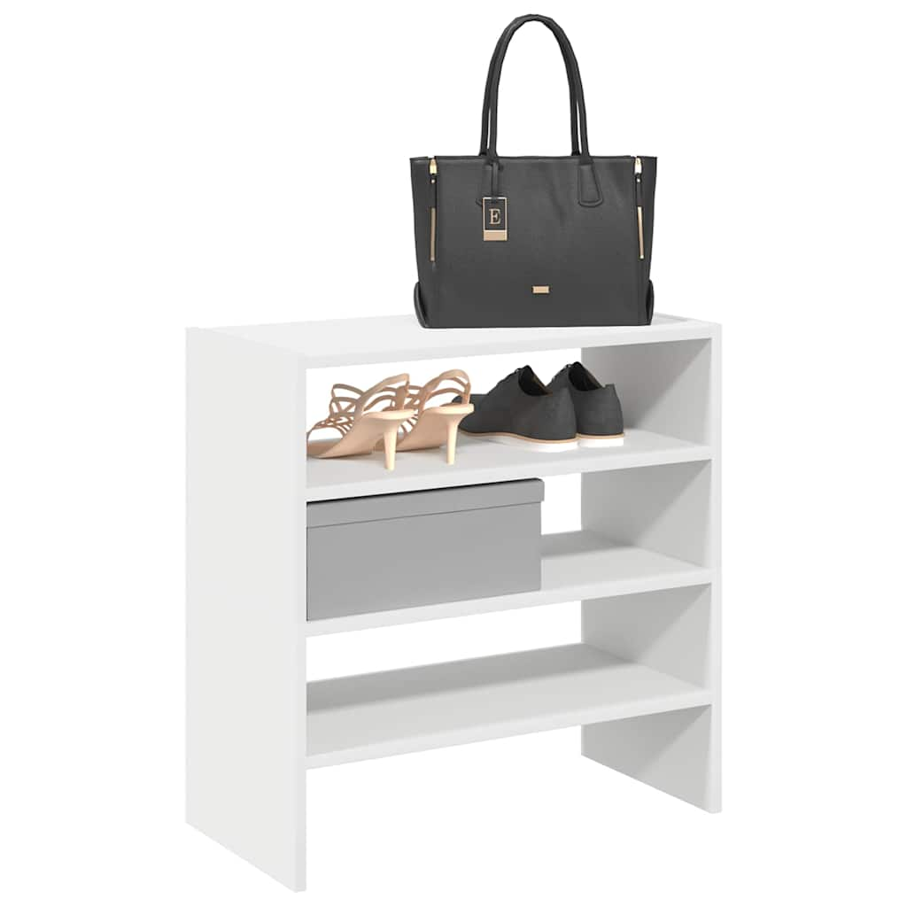 Racks de chaussures Vidaxl 2 ST Empilable 60x30x30,5 cm blanc