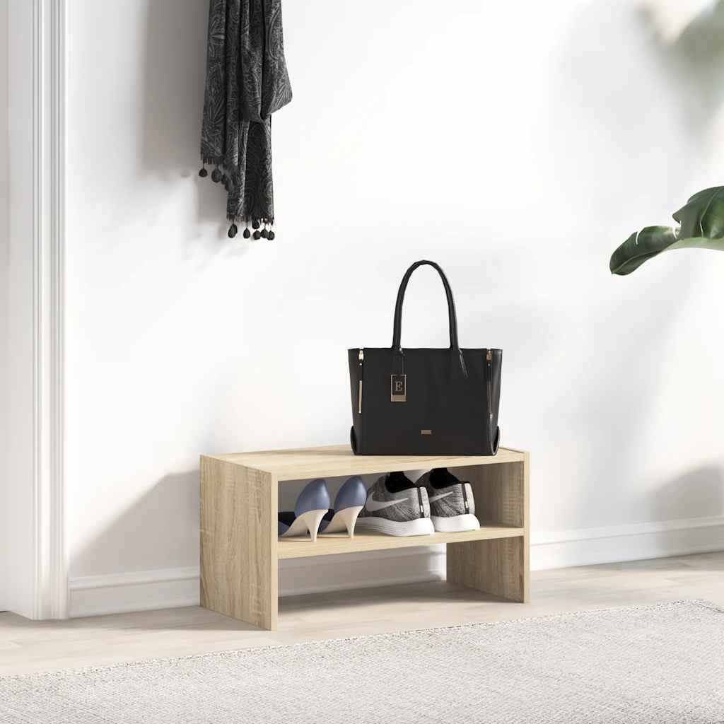 Vidaxl Shoe Rack Stackable 60x30x30.5 cm Sonoma Oak Colored