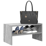 Vidaxl Shoe Rack Stackable 60x30x30,5 cm grå Sonoma eik farget