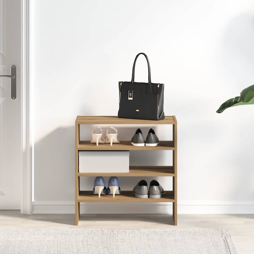 Vidaxl Shoe Racks 2 st Stackable 60x30x30,5 cm Artisanal Oak