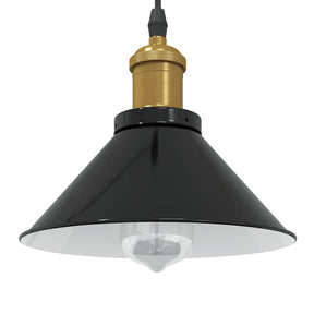 Vidaxl hanglamp in hoogte verstelbaar e27 ø22 cm metaal glanzend zwart