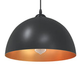 Vidaxl hanglampen 2 st in hoogte verstelbaar e27 30 cm metaal zwart