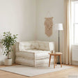 Vidaxl modulaire bankstel 70x70x54 stof crème