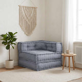 Vidaxl modulair sofabet stof grijs 70 x 70 x 56 cm