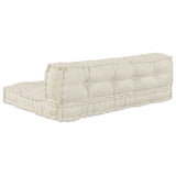 Vidaxl modulair bank 2 pcs crème 120 x 80 x 38 cm stof