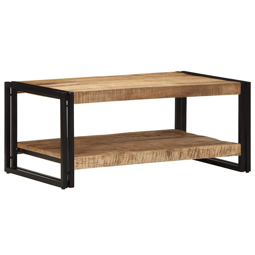 Vidaxl salontafel 90x50x38 cm massief ruw mangohout