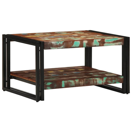 Vidaxl salontafel 70x50x38 cm massief gerecycled hout meerkleurig