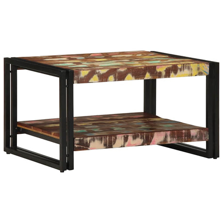 Vidaxl salontafel 70x50x38 cm massief gerecycled hout meerkleurig