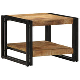 Vidaxl salontafel 50x50x38 cm massief ruw hout mango
