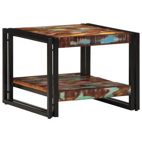 Vidaxl salontafel 50x50x38 cm massief gerecycled hout meerkleurig