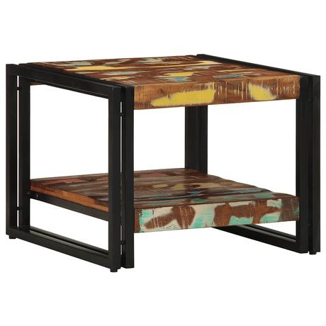 Vidaxl salontafel 50x50x38 cm massief gerecycled hout meerkleurig