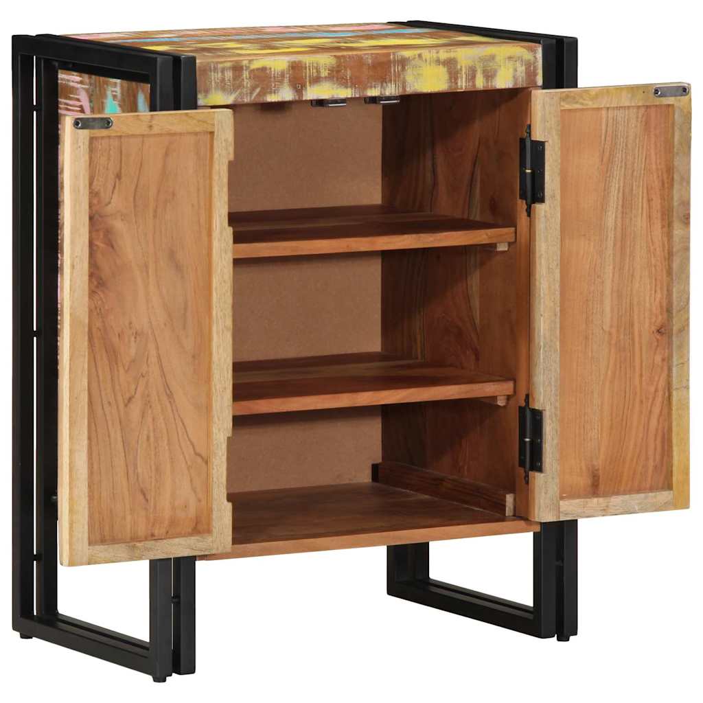 Vidaxl schoenenkast multikleur 56 x 35 x 70 cm massief gerecycled hout