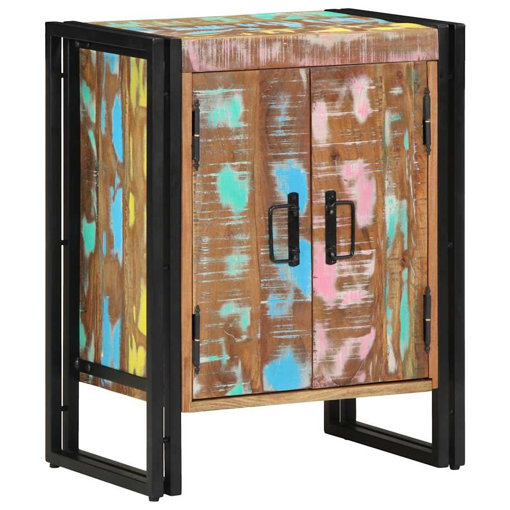 Vidaxl schoenenkast multikleur 56 x 35 x 70 cm massief gerecycled hout