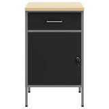 Vidaxl werkbank met lade met opslag zwart en grijs 50 x 55 x 85 cm