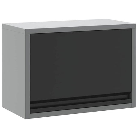 Vidaxl gereedschapskast met opslag zwart en grijs 50 x 25 x 35 cm