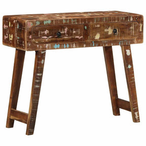 Vidaxl wandtafel 90x32x75 cm massief gerecycled hout