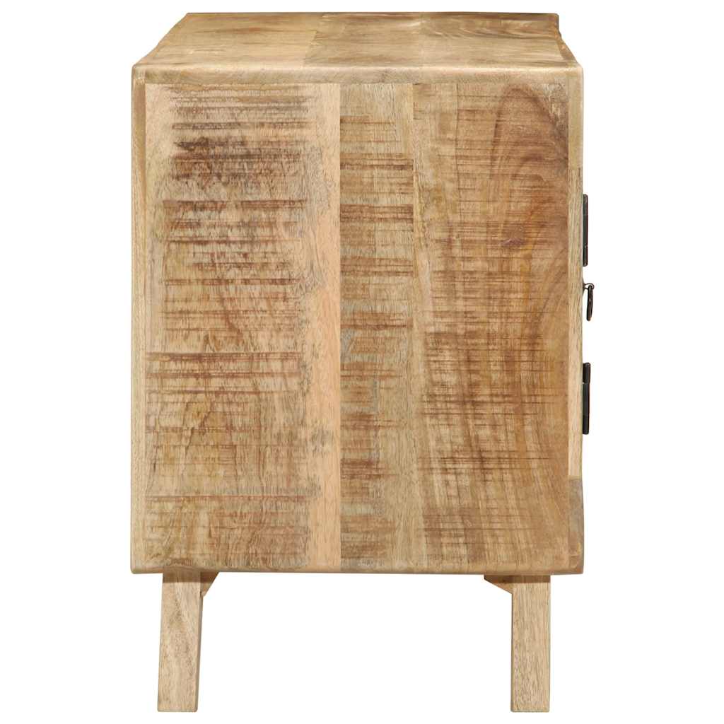 Vidaxl tv-meubel 105x46x32 cm massief ruw mangohout