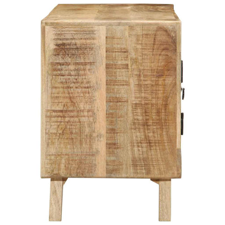 Vidaxl tv-meubel 105x46x32 cm massief ruw mangohout