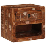 Vidaxl wandgemonteerde naastkast met lade multikleur 40 x 30 x 36 cm