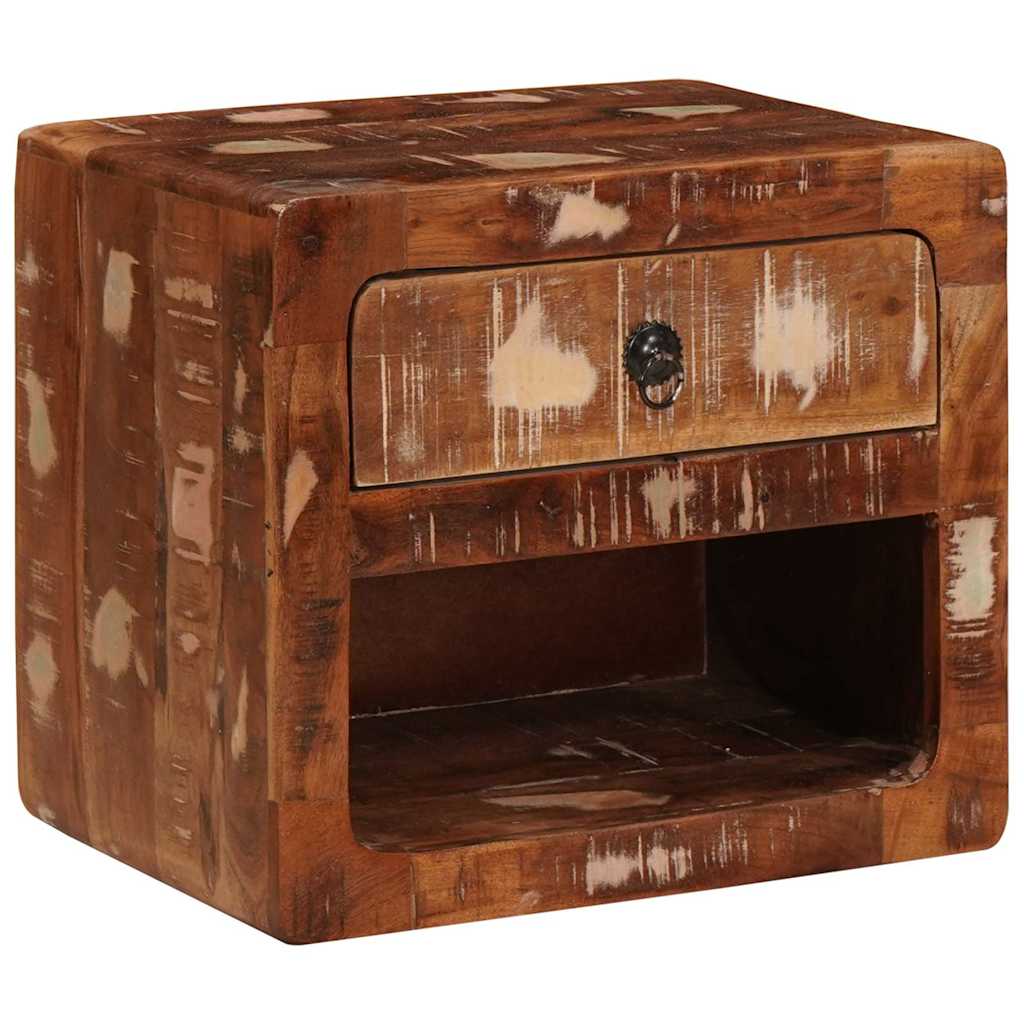 Vidaxl wandgemonteerde naastkast met lade multikleur 40 x 30 x 36 cm