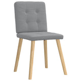 Vidaxl eetkamerstoelen 2 st stof lichtgrijs