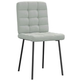 Vidaxl eetkamerstoelen 2 st fluweel lichtgrijs