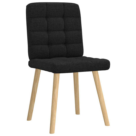 Vidaxl eetkamerstoelen 2 st stof zwart