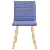 Vidaxl eetkamerstoelen 2 st stof jeansblauw