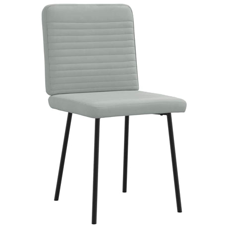 Vidaxl eetkamerstoelen 2 st fluweel lichtgrijs