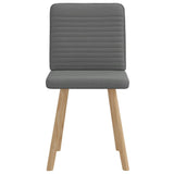 Vidaxl eetkamerstoelen 2 st stof donkergrijs