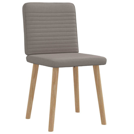 Vidaxl eetkamerstoelen draaibaar 2 st stof taupe