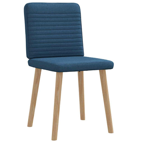 Vidaxl eetkamerstoelen 2 st stof blauw