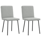Vidaxl eetkamerstoelen 2 st fluweel lichtgrijs