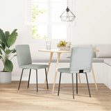 Vidaxl eetkamerstoelen 2 st fluweel lichtgrijs