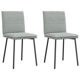 Vidaxl eetkamerstoelen 2 st fluweel lichtgrijs