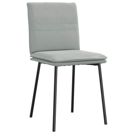 Vidaxl eetkamerstoelen 2 st fluweel lichtgrijs