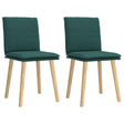 Vidaxl eetkamerstoelen 2 st stof donkergroen