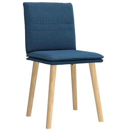 Vidaxl eetkamerstoelen 2 st stof blauw