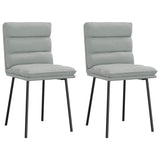 Vidaxl eetkamerstoelen 2 st fluweel lichtgrijs