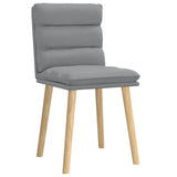Vidaxl eetkamerstoelen 2 st stof lichtgrijs