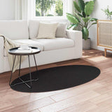 Vidaxl tapijt huarte zwart 80 x 150 cm 100% polyester