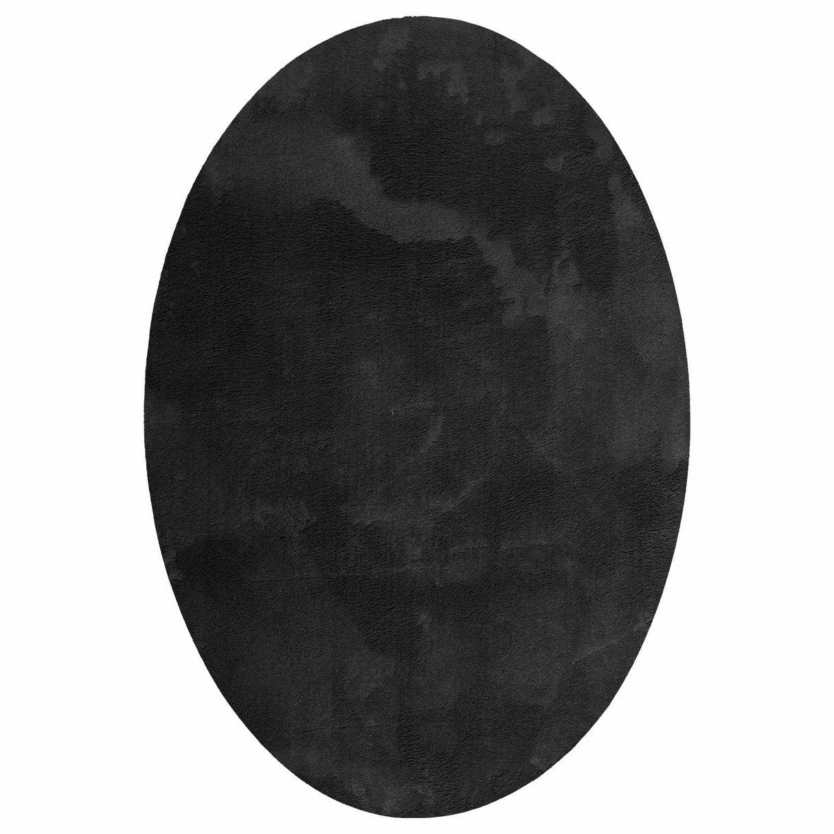 Vidaxl vloerkleden ovaal huarte zwart 140 x 200 cm 100% polyester