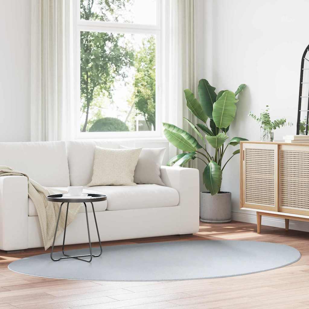 Vidaxl tapijt huarte grijs 160 x 230 cm polyester