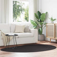 Vidaxl tapijt huarte zwart 140 x 200 cm polyester