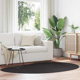 Vidaxl tapijt huarte zwart 140 x 200 cm polyester